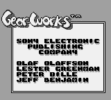 Gear Works Title Screen